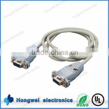 For electronic machine external serial connection male to male assembled type 9pin D-SUB signal cable