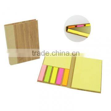 Wodden cover sticky note adhesive pad