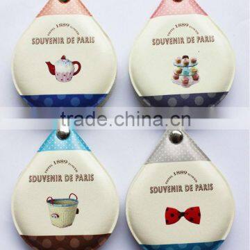 2015 Custom Design Water Drop Shape Make up Pocket Mirrors,ME311