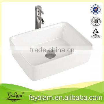 Naive type white ceramic art basin /sink