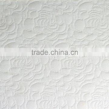 plain dyed 100% ployester jacquard fabric floral pattern