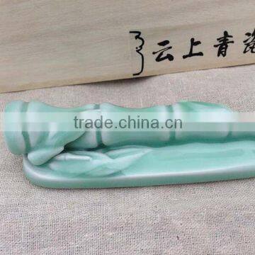 Longquan celadon Wenfangsibao bamboo penholder