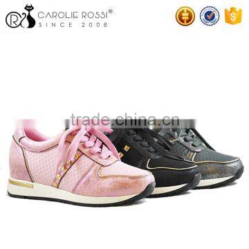 Import export lace up cheap price sports shoes for women sneakers