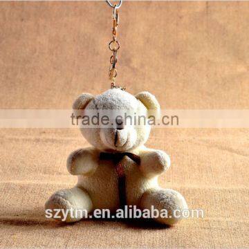 hot sale plush and stuffed custom plush teddy bear keychain