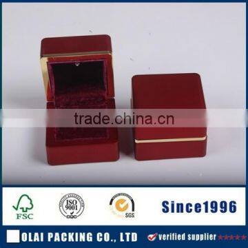 OEM glossy wooden ring box wholesale