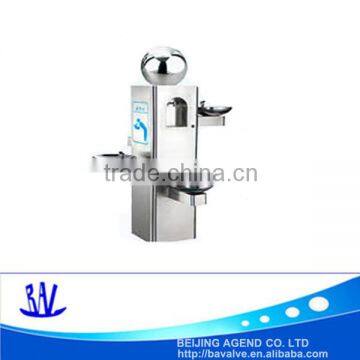 Large outdoor stainless steel drinking water fountain cooler