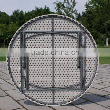 160 HDPE Plastic Folding Round Table With One Piece on Top photo-2
