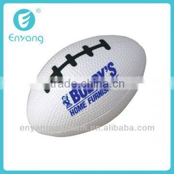 2014 new popular cheap custom pu soft squeezing rugby anti stress ball