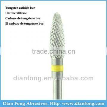 F040SFE 3/32" Shank Super Fine Bullet Dental Tungsten Carbide Bur