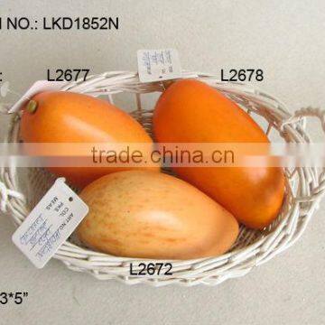 2014Artificial Fake Fruits 3*5 Inch Artificial Polyfoam Mango House Decoration