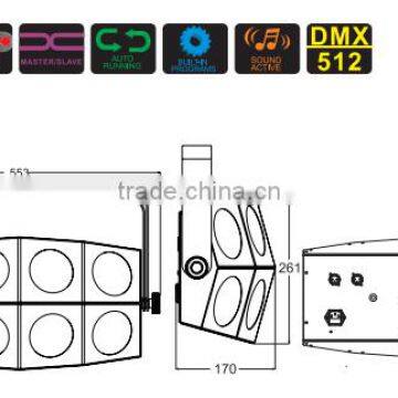 High Quality 32*Tri-3W RGB DMX Stage Blinder Light