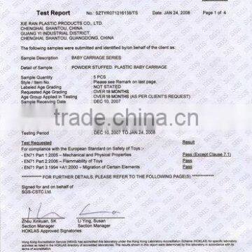 EN71 for ride on car toy