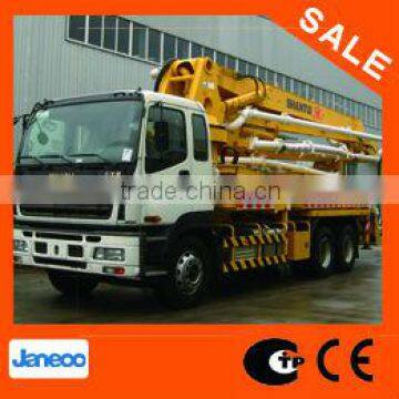 Isuzu chassis, with 26m,37m,45m,47m,48m,51m,56m boom Truck-Mounted Concrete Pump Trucks