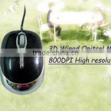 slim 3D Wired Opitcal Mouse for laptop