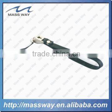 Custom Hang Mobile Fashion Really Pink Leather Metal Cell Phone Strap photo-2