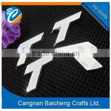 promotional silver T shaped ABS material car logo and emblem with top design welcome ODM/OEM in lowest price with large quantity