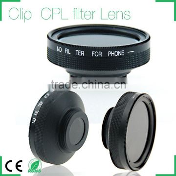 Universal Clip Polarizer CPL Filter Lens for Mobile Phone Tablet PC