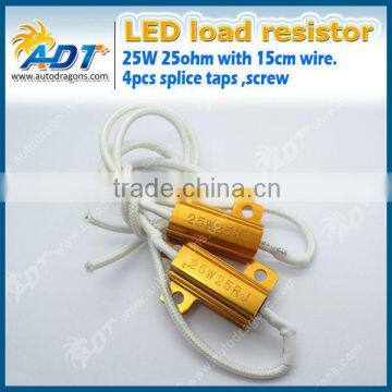 Load Resistor 25W 25ohm Fix LED Bulb Hyper Flash Turn Signal Blinker Sales