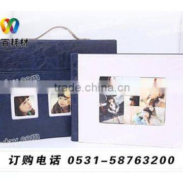 beautiful digital PU windows album cover with case China most professional manufacturer