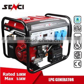 5.5kw CE certificate lpg generator set on sale