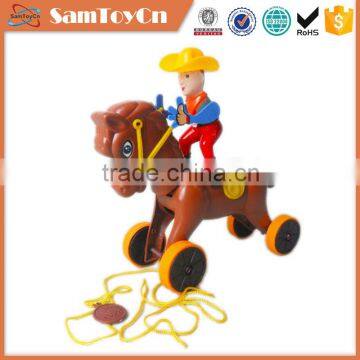 Funny oem toy children horse pull toys