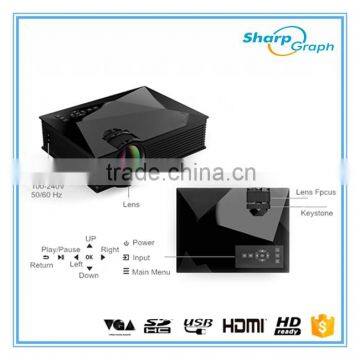 2016 UNIC Mini HDMI LED Digital Wifi Proyectores UC46 Mobile Phone Home Small Video Projector photo-3