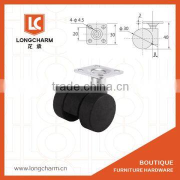 50mm Rubber Flat Castor Wheel With Plate From Guangzhou Hardware photo-2