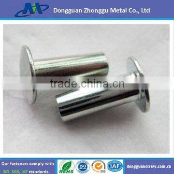 GB873 Stainless steel zinc plate round head semi-tubular rivets