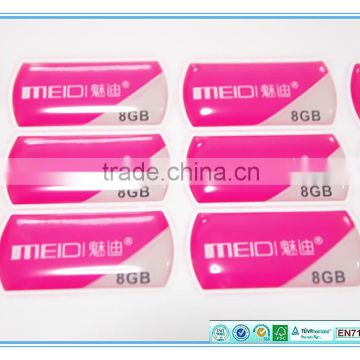 1.5*3cm epoxy stickers for USB