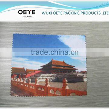 custom any design digital photo printing on microfiber cleaning cloth for promotion or advertising