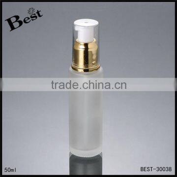 50ml frosted cylinder glass bottle olive oil