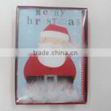 Christmas Santa greeting card,handmade card, Christmas card, 3D card