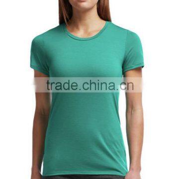 Custom soft blank t-shirt women short sleeve slim fit t shirts