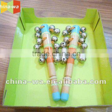 sell top popular promotion wooden rattle or bellsticks