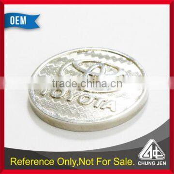 China Supplier Cheap Silver Embossed Shopping Cart Euro Token photo-5