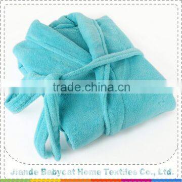 Hot Selling custom design plush microfiber bathrobe from manufacturer