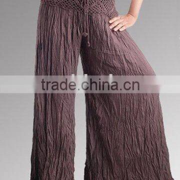 bamboo crinkle pants