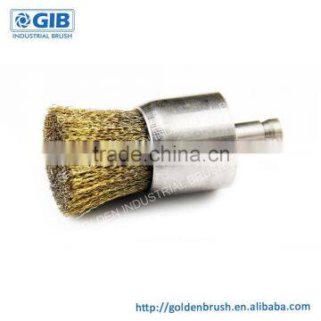 Brass Wire End Brush, Wire Pen Brush, Outside Diameter 30 mm