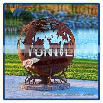 Outdoor decoration fiery hollow sphere