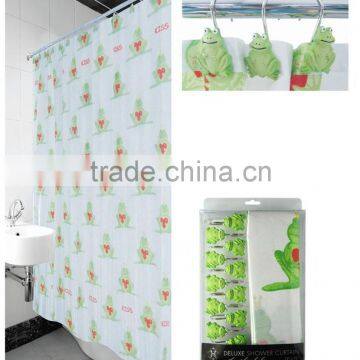 Rainbowl Animal Design Colorful Ducks 100%POLYESTER Shower Curtain Set photo-6
