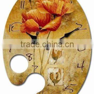 decoration hanging wood wall clock