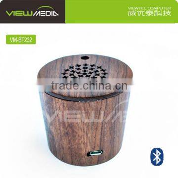 VM-BT232 portable microphone speaker retro bluetooth speaker wooden/bamboo