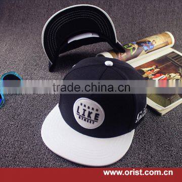 Customize leather patch logo snapback caps and hats wholesale/ free sample