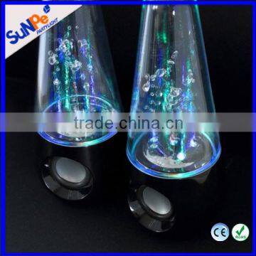 Promotional Buletooth Speaker With Water Dancing LED Flash Light Best Birthday and Xmas Gift