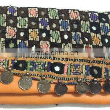 Latest Fashion New Designs Vintage Banjara leather clutch purse