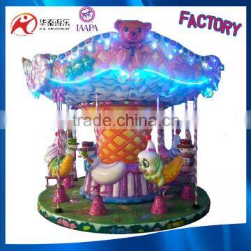 Indoor Playground Equipment Mini Carousel Rides 8 seats Carousel For Sale