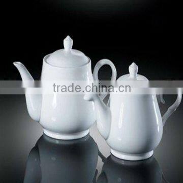 H1193 chaozhou huaxing white porcelain pensonalized kettle tea pot set