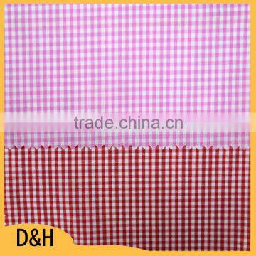 cvc shrink-resistant yarn dyed pattern plaid 55% cotton 45% polyester fabric cut pieces