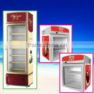commercial upright display counter top freezer