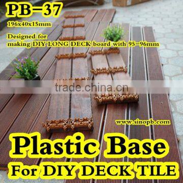 Anti slip outdoor interlocking plastic base for tile
